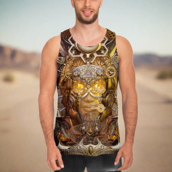 OPEN ANCIENT EYES - MEN'S TANK - LIGHT WIZARD