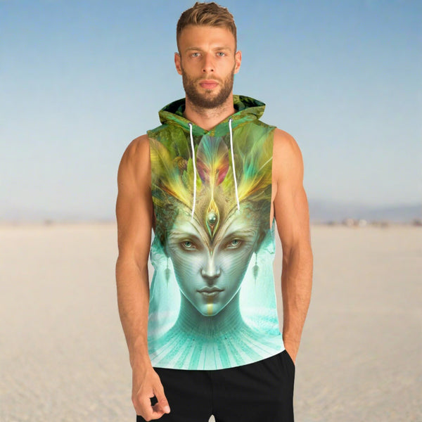 AWAKENING AHIMSA - SLEEVELESS HOODIE - CLINT GRIERSON