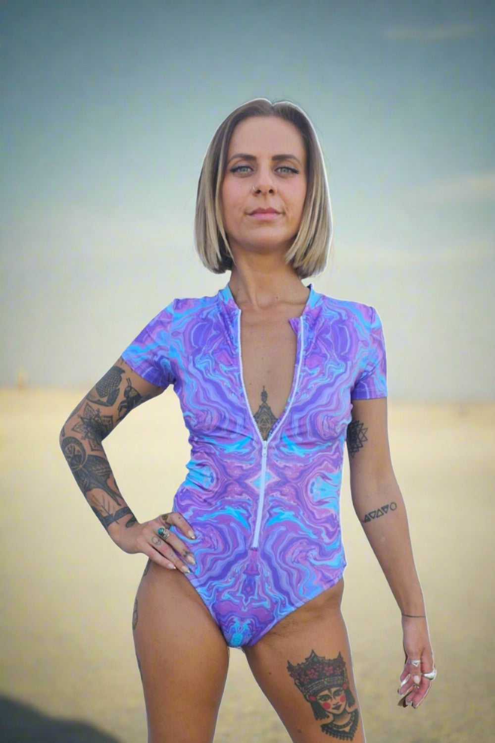 PASTEL PLAYA - SHORT SLEEVE BODYSUIT